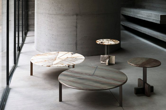 Joaquim side and coffee tables designed by Giorgio Bonaguro